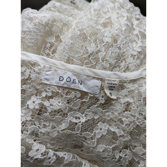 Doen Reverie Lace Ivory Sleeveless Maxi Dress Small - Picture 6 of 12